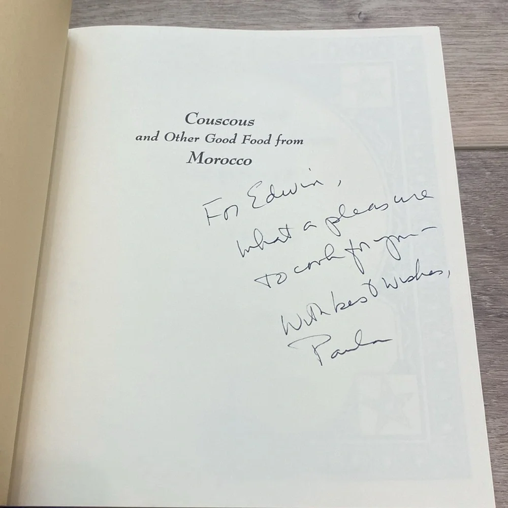 *Signed* 1st Ed/Prt Couscous And‎ Other Good Food From Morocco Cookbook